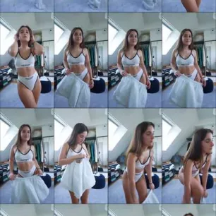 Apolline Nude seen during her secret striptease session